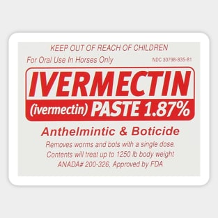 IVERMECTIN Anthelmintic & Boticide Sticker